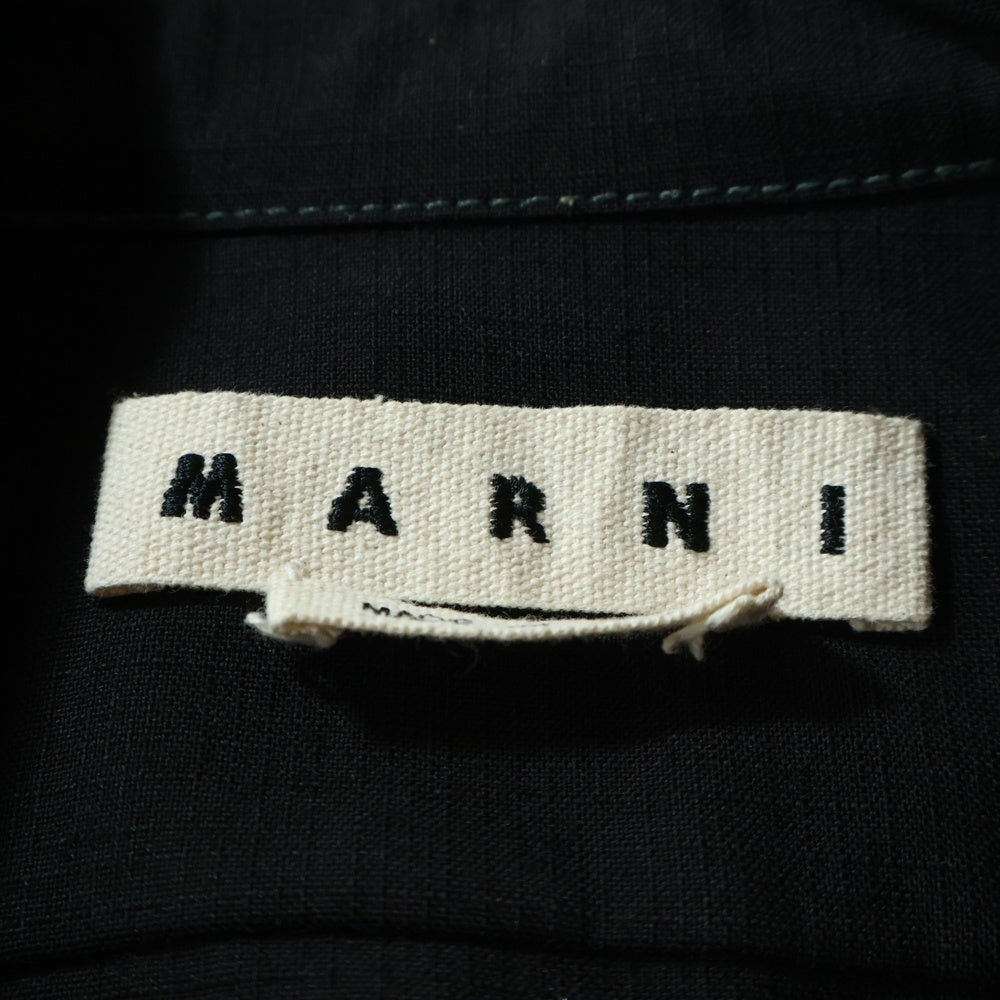 MARNI(マルニ) 20SS トロピカルウール 長袖シャツ ブラック CUMU0061A0 S52744