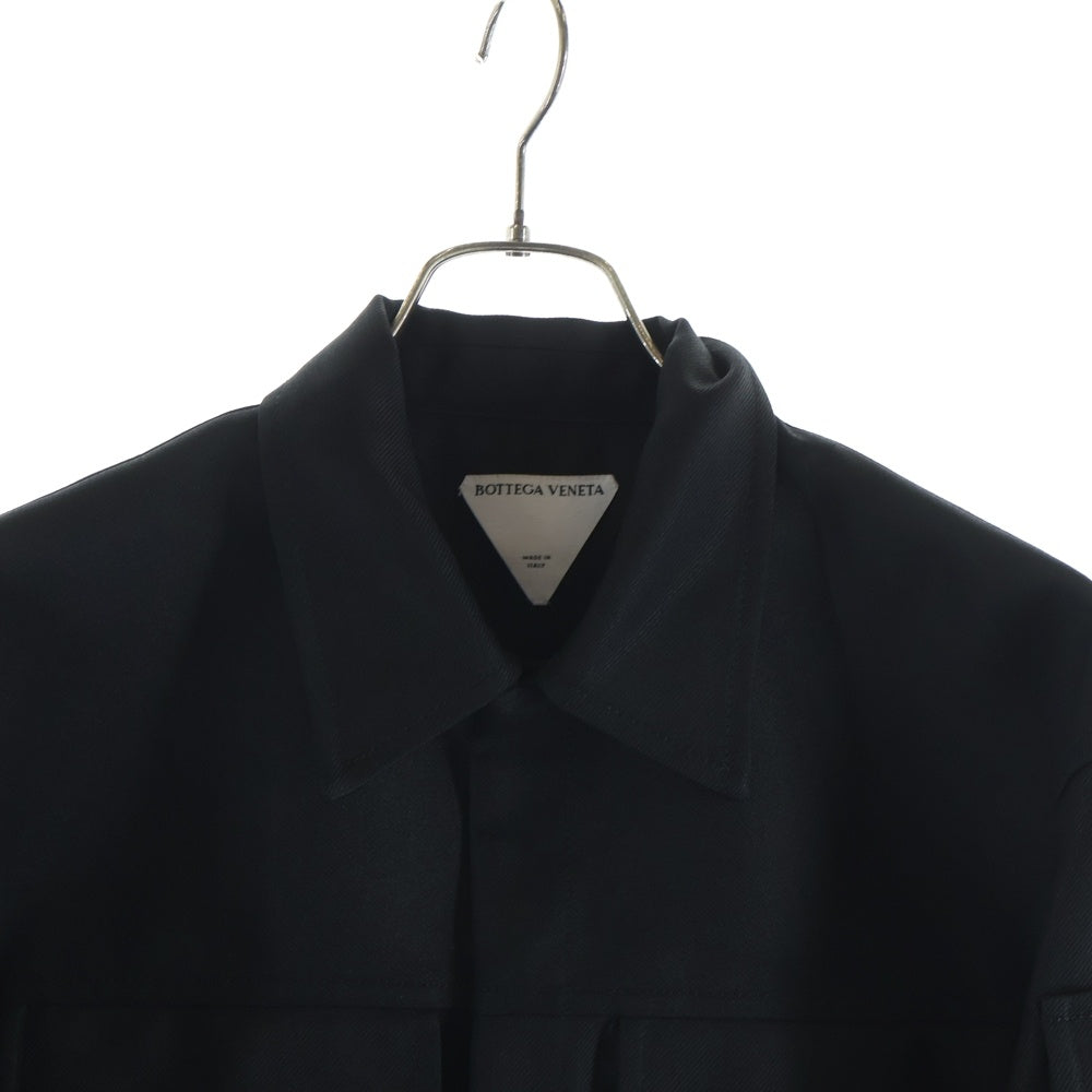 BOTTEGA VENETA(ボッテガヴェネタ) オーバーサイズ 長袖シャツ ブラック 703641 VKKJ0