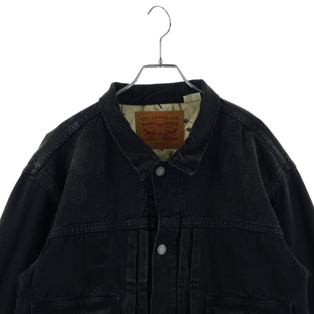 Levi's(リーバイス) 17AW ×UNDERCOVER TYPE 2 Dance of Death Denim Jacket アンダーカバー セカンド ダンスオブデス デニムジャケット ブラック PC9-54972-0001
