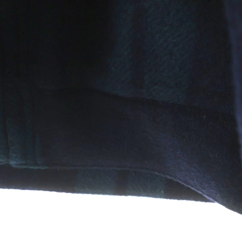 WTAPS(ダブルタップス) 25AW WRECKER JACKET WOPL MELTON TEXTILE 252TQDT-JKM03 チェック柄 ウール ジップアップジャケット ブルゾン ネイビー