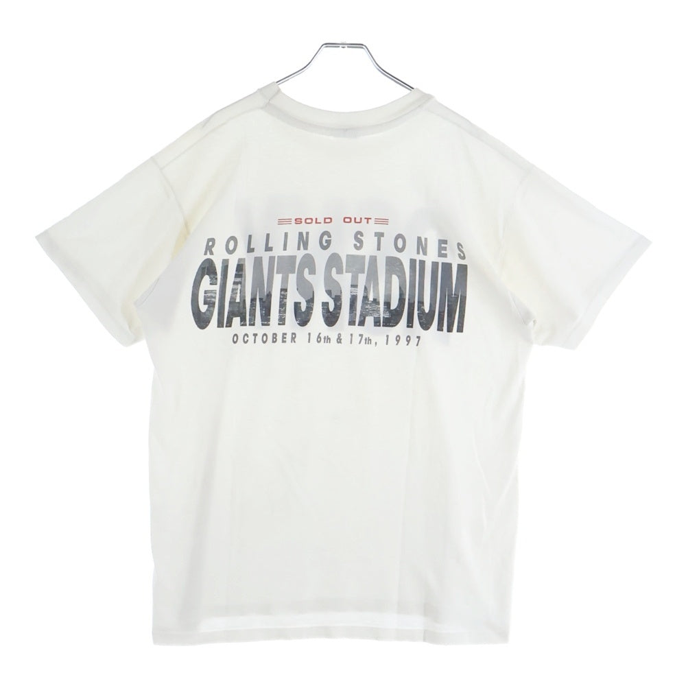 VINTAGE(ヴィンテージ) 90'S THE ROLLING STONES 1997 GIANTS STADIUM LIVE ザローリングストーンズ ライブ 半袖Tシャツ カットソー ホワイト
