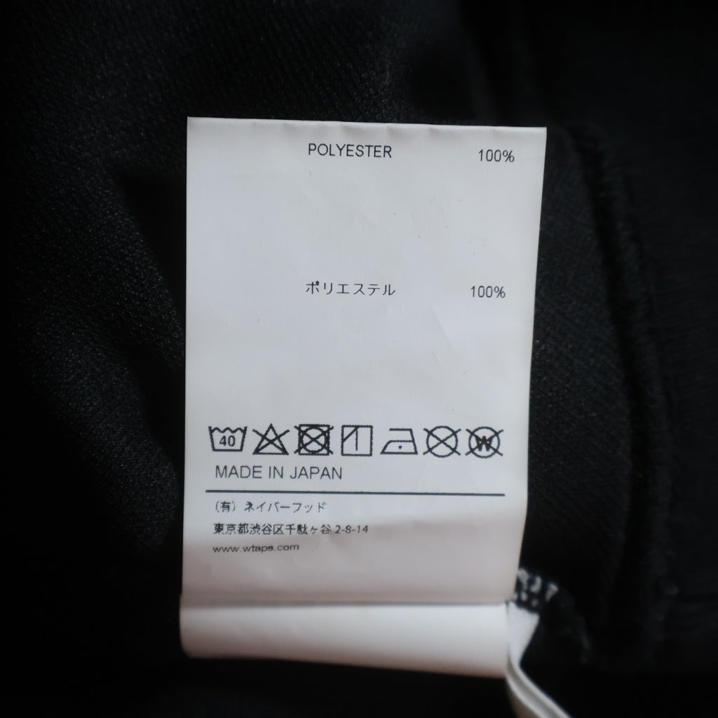 WTAPS(ダブルタップス) 23AW MOCK NECK/SWEATER/POLY.FORTLESS モックネック スウェット トレーナー ブラック 232ATDT-CSM23