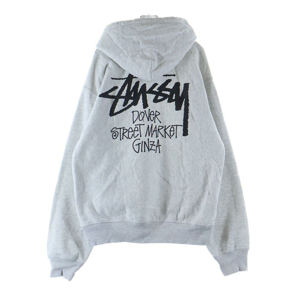 STUSSY(ステューシー) 23SS STU C. HOODIE ロゴプリント スウェット プルオーバーパーカー グレー Z4000SAS23