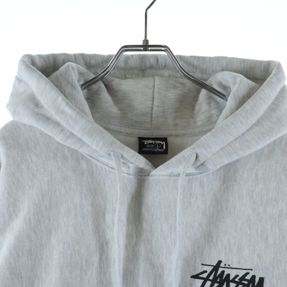 STUSSY(ステューシー) 23SS STU C. HOODIE ロゴプリント スウェット プルオーバーパーカー グレー Z4000SAS23