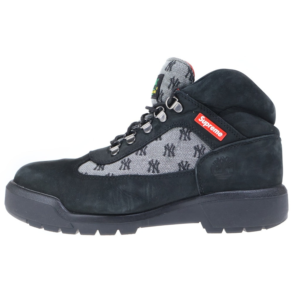 SUPREME(シュプリーム) 21AW ×Timberland New York Yankees MLB Filed Boot ティンバーランド ニューヨークヤンキース フィールド ブーツ ブラック