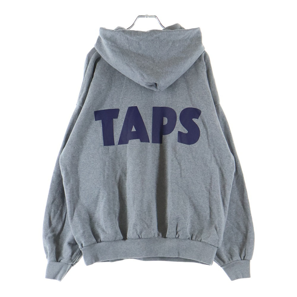 WTAPS(ダブルタップス) 24AW TNNL / HOODY / COTTON Wプリント スウェット プルオーバーパーカー グレー 242ATDDT-HPM03S