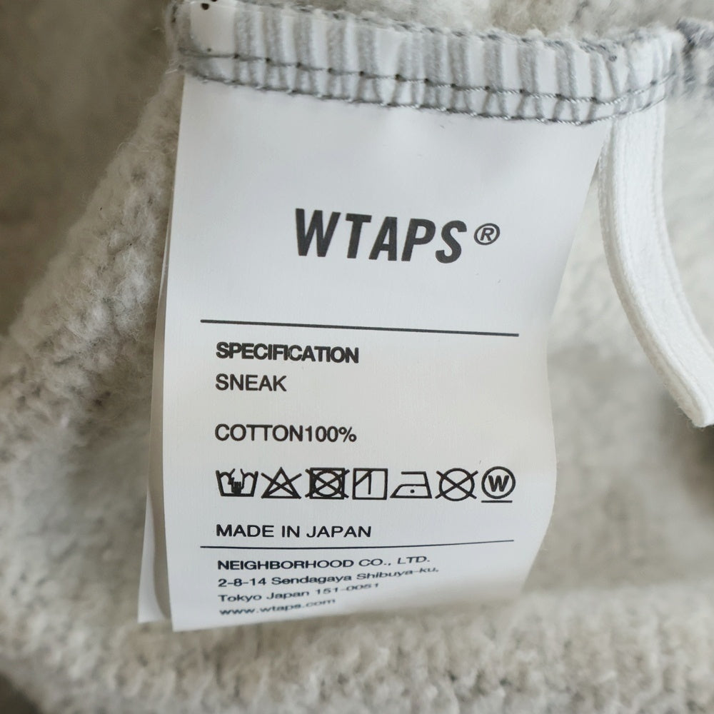 WTAPS(ダブルタップス) 24AW TNNL / HOODY / COTTON Wプリント スウェット プルオーバーパーカー グレー 242ATDDT-HPM03S