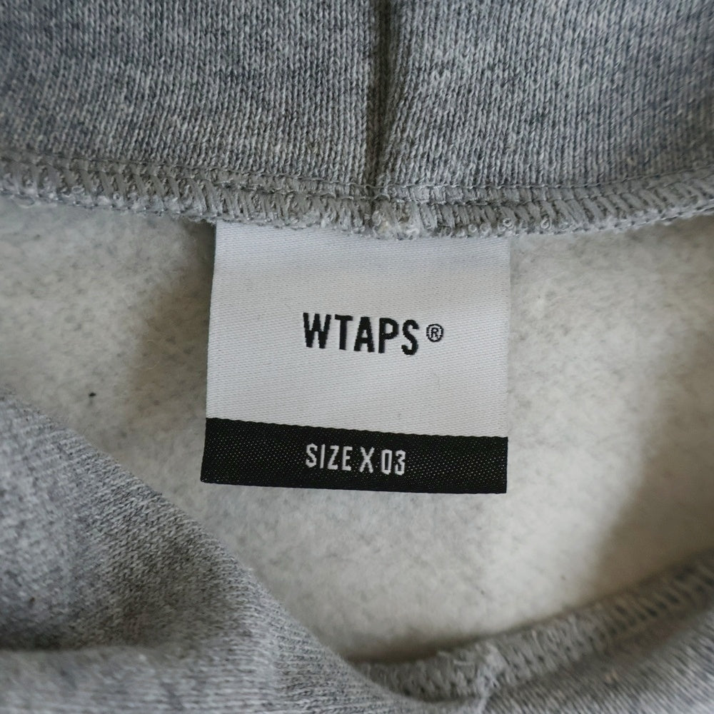 WTAPS(ダブルタップス) 24AW TEARY /HOODY/COTTON テリーコットン フーディー スウェットプルオーバーパーカー グレー 242ATDT-HPMO1S