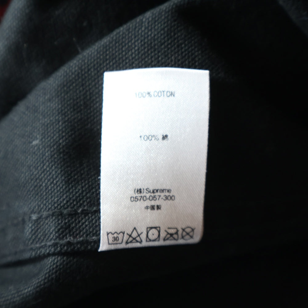 SUPREME(シュプリーム) 18AW ×COMME des GARCONS SHIRT Painted Canvas Chore Coat コムデギャルソンシャツ ペインテッド チョア コート デニムジャケット ブラック/レッド