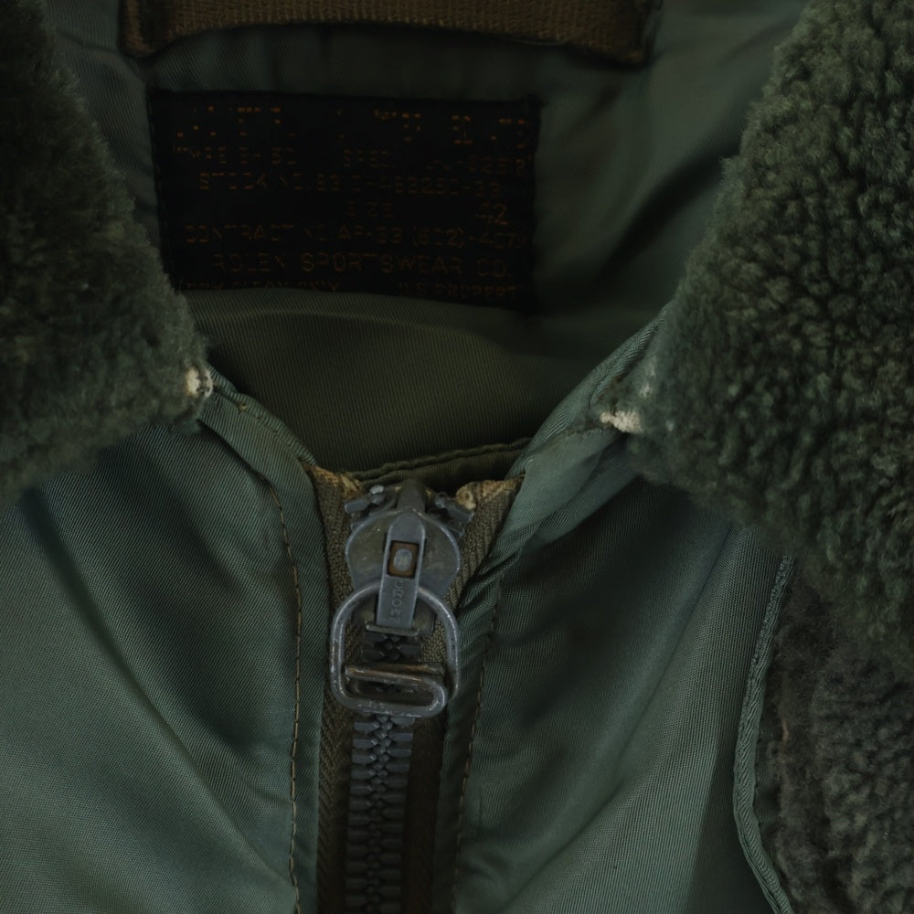 VINTAGE(ヴィンテージ) 50s VINTAGE ヴィンテージ US ARMY B-15D ROLEN SPORTWEAR製 CROWNジッパー オリーブ