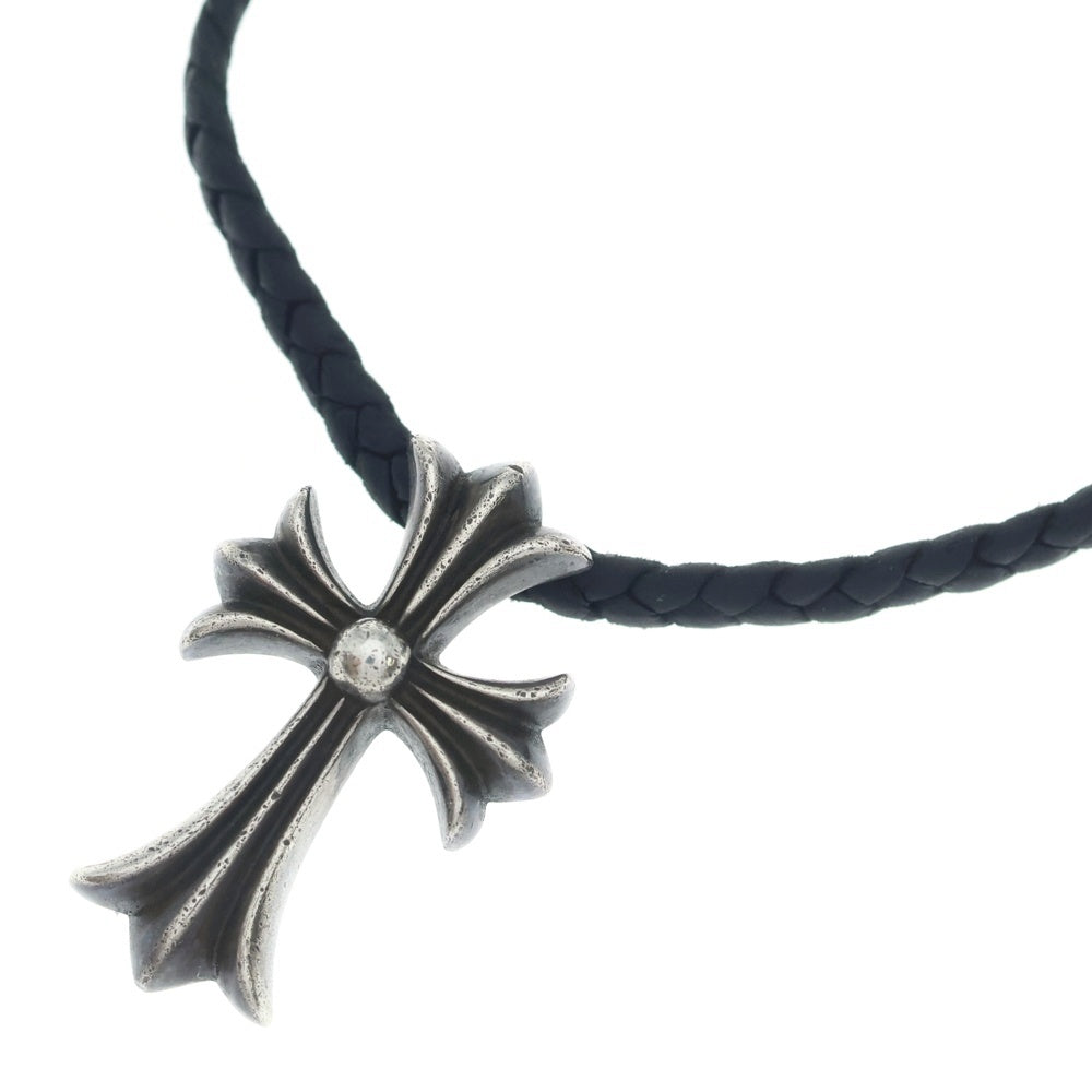CHROME HEARTS(クロムハーツ) CH CRS SMLスモールCHクロス BC ボロチップブレイド ネックレス シルバー BCA220