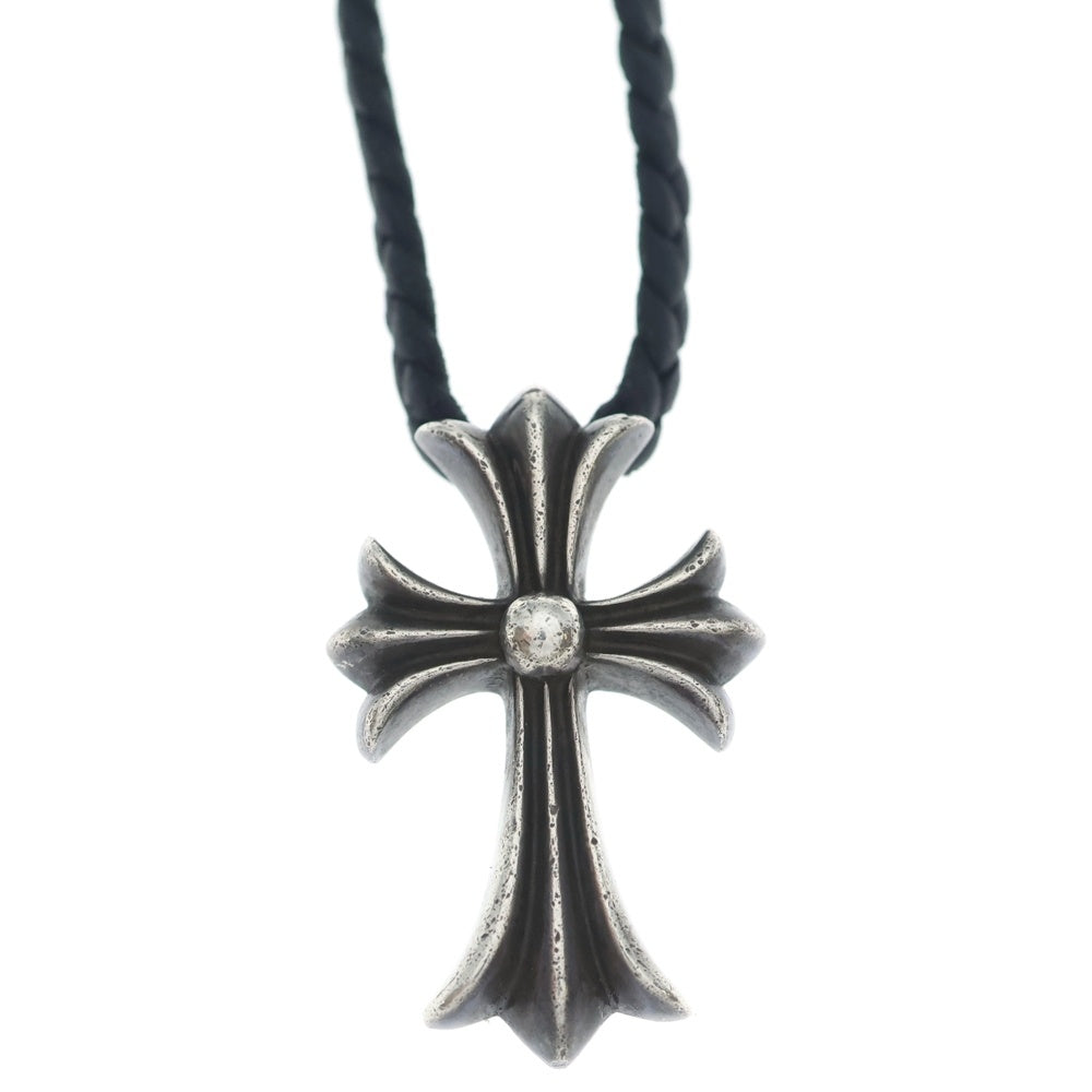 CHROME HEARTS(クロムハーツ) CH CRS SMLスモールCHクロス BC ボロチップブレイド ネックレス シルバー BCA220