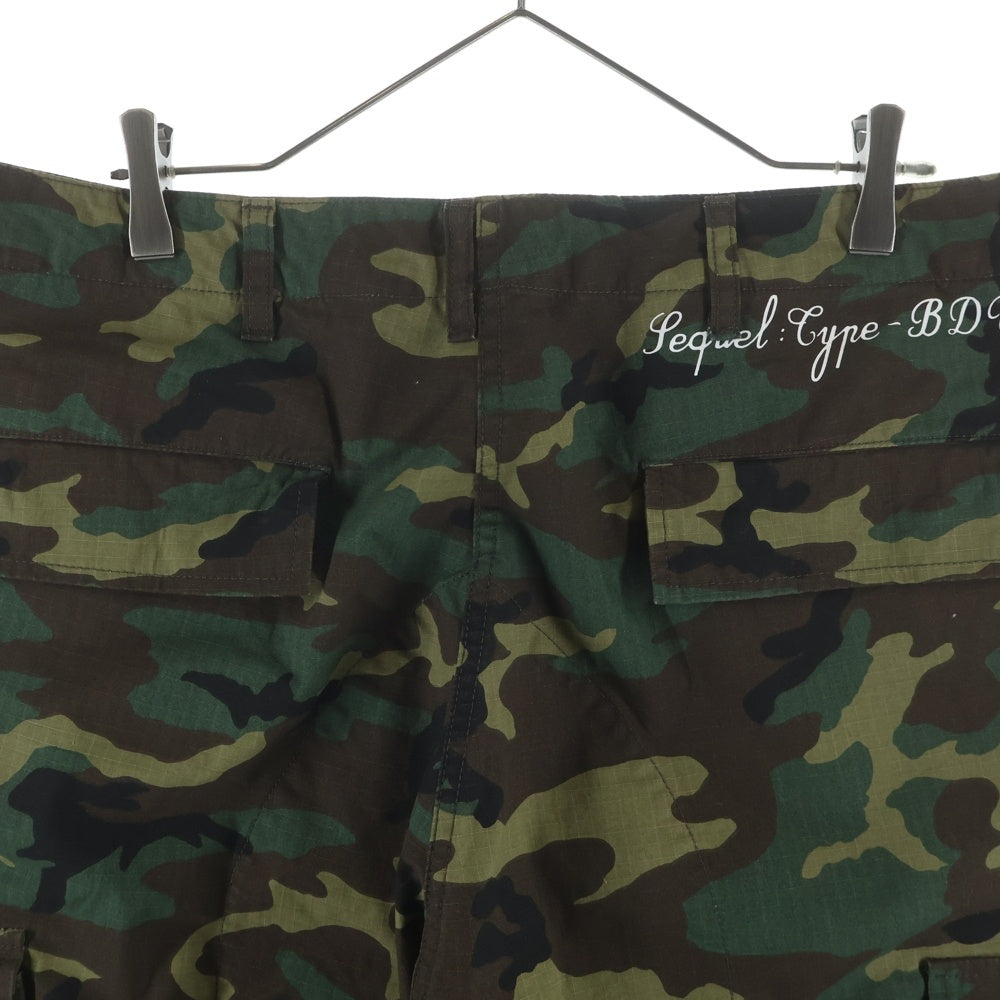 SEQUEL(シークエル) 25SS BDU PANTS カーゴパンツ カモフラ カーキ SQ-25SS-PT-10