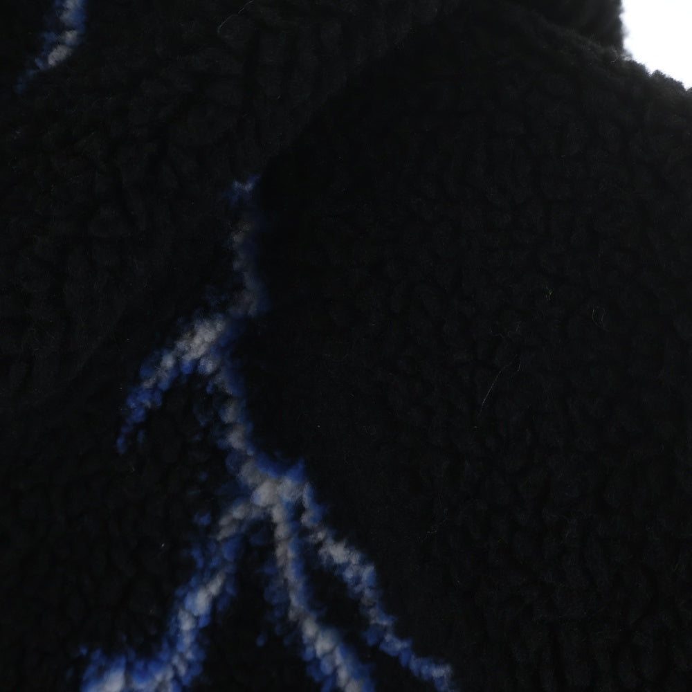 CHALLENGER(チャレンジャー) THUNDERBOLT BOA HOODIE サンダーボルトボアフーディー フリースジップアップパーカー ブラック CLG-JK 025-012