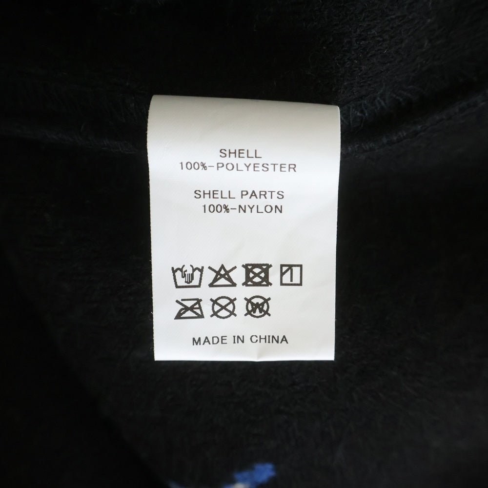 CHALLENGER(チャレンジャー) THUNDERBOLT BOA HOODIE サンダーボルトボアフーディー フリースジップアップパーカー ブラック CLG-JK 025-012