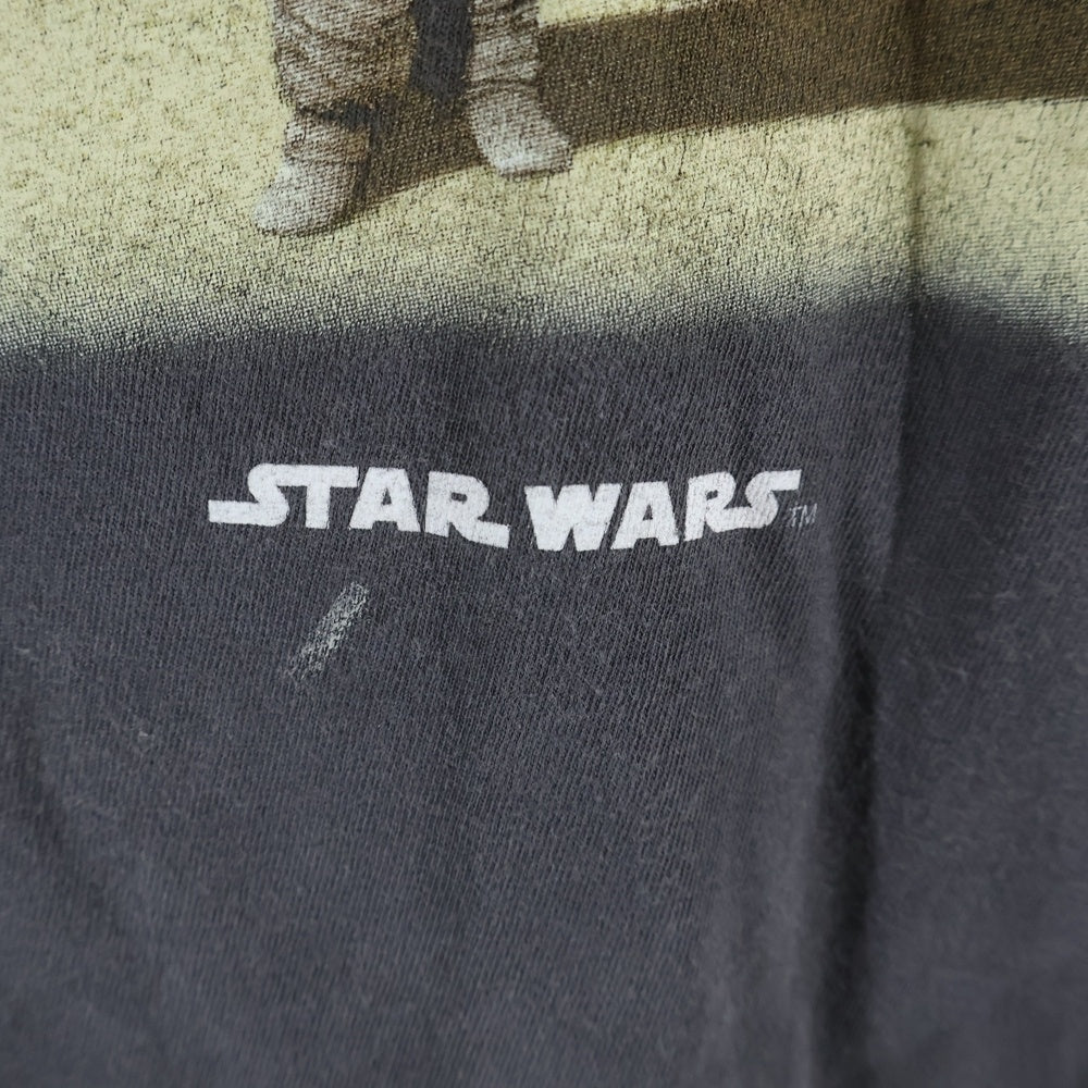 SAINT MICHAEL(セントマイケル) 25SS ×STAR WARS DARTHVADER SW_LS TEE スターウォーズ ダースベイダー プリント 長袖Tシャツ グレー SM-HR8-0000-C64