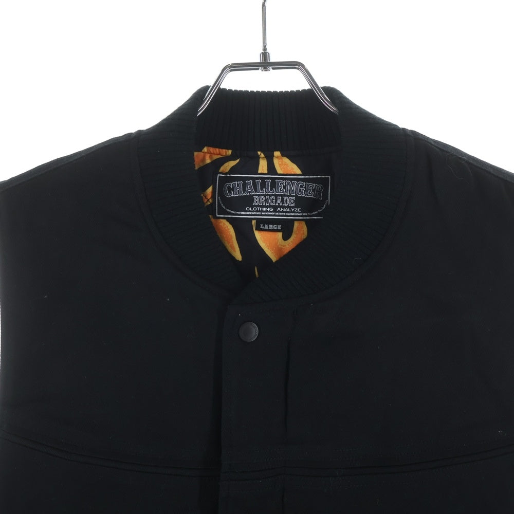 CHALLENGER(チャレンジャー) 25SS DERBY VEST ダービー ベストジャケット ブラック CLG-JK-025-004