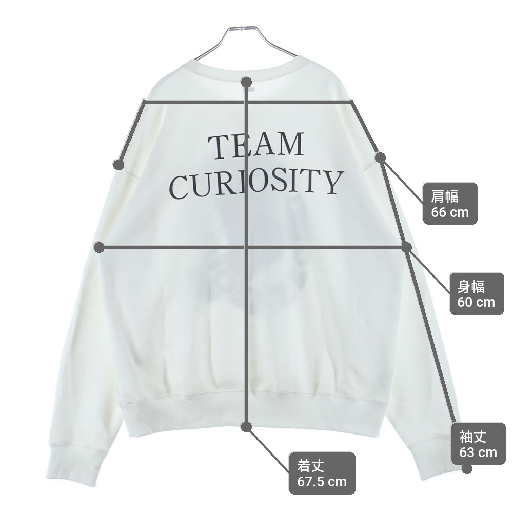 SEQUEL(シークエル) 25SS ×SANTA CRUZ CREW NECK SWEAT サンタクルーズ クルーネックスウェットトレーナー ホワイト