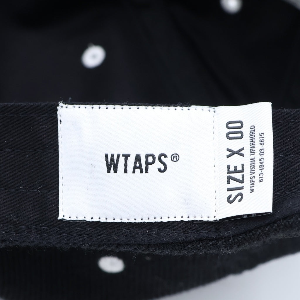 WTAPS(ダブルタップス) 24SS POLY.TWILL.LEAGE WT ベースボールキャップ ブラック 241HCDT-HT04