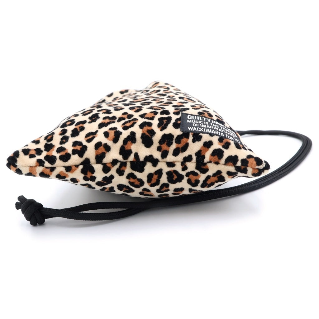 WACKO MARIA(ワコマリア) Leopard Poach レオパード ポーチ 巾着 ブラウン
