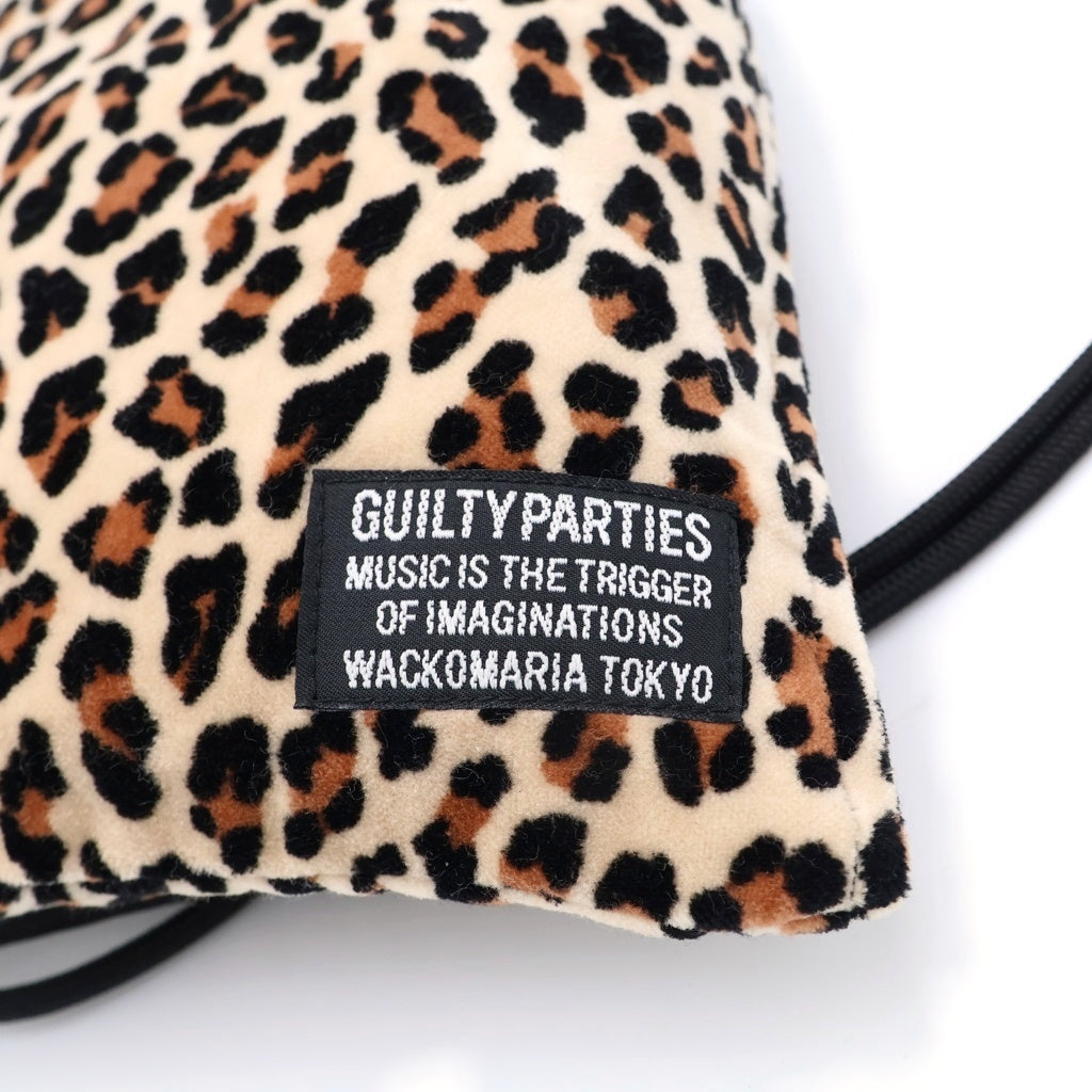 WACKO MARIA(ワコマリア) Leopard Poach レオパード ポーチ 巾着 ブラウン