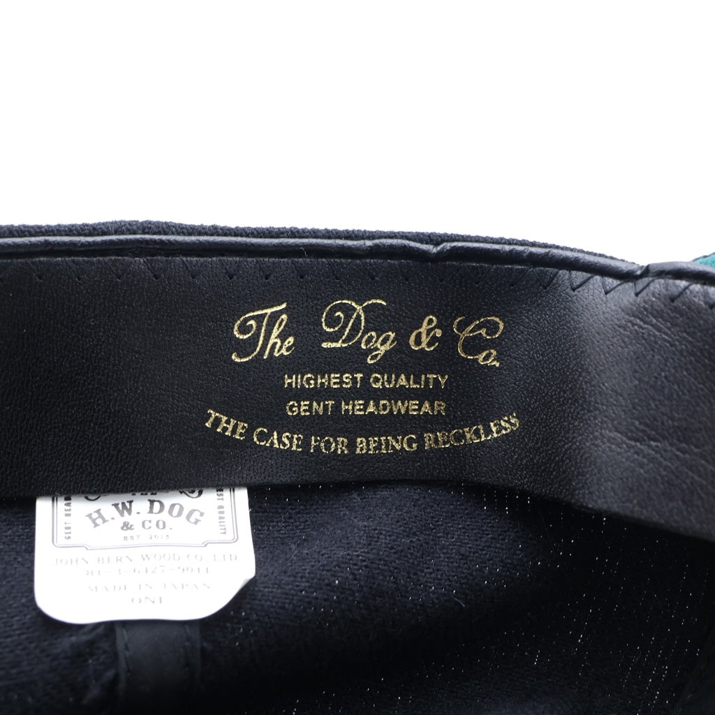 THE H.W.DOG&CO(ドッグアンドコー) BASEBALL CAP ロゴパッチ ベースボールキャップ 帽子 ブラック