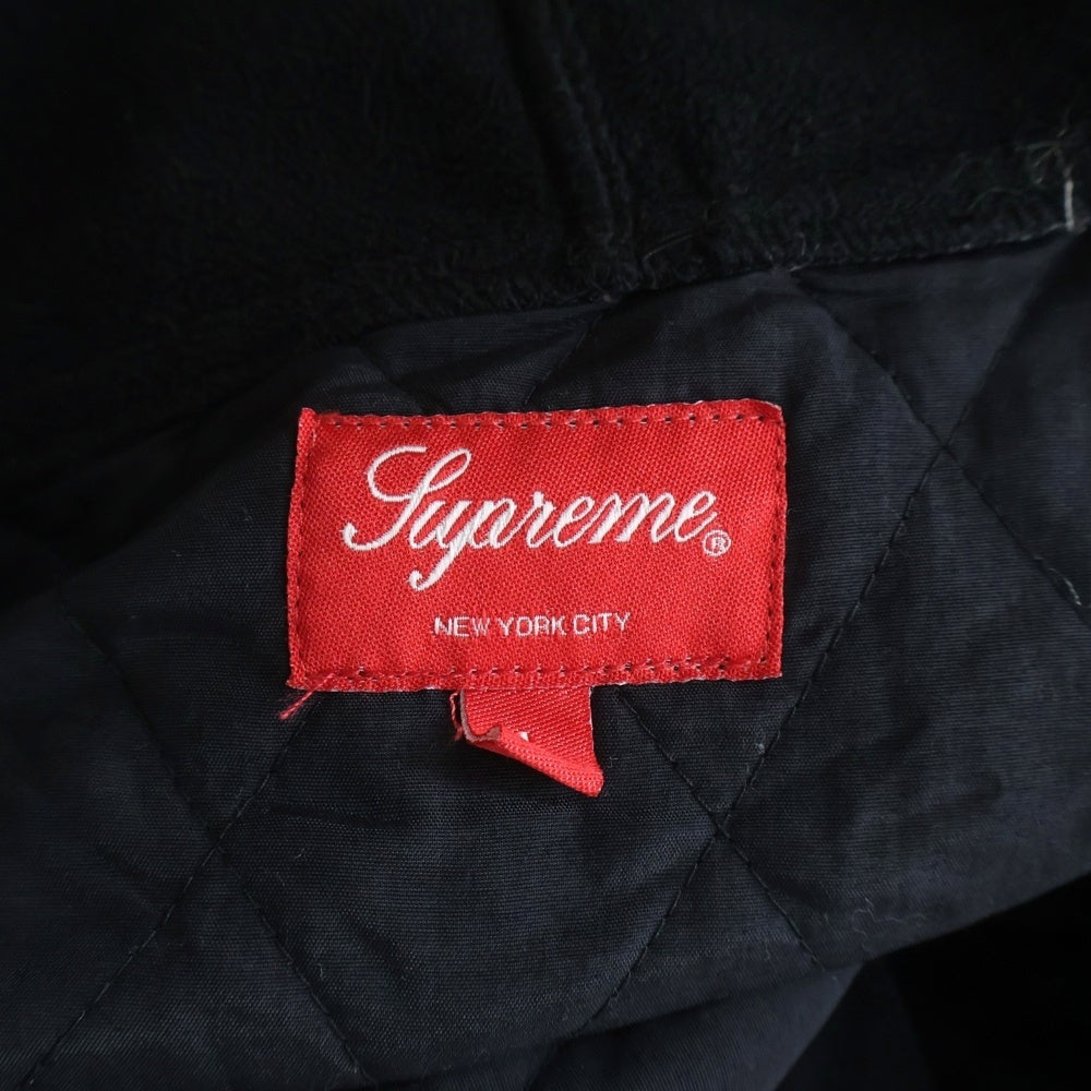 SUPREME(シュプリーム) 17AW Hooded Fleece Nylon Shirt フード付き シャツジャケット ブラック
