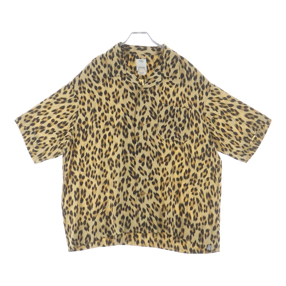 VISVIM(ヴィスヴィム) CABAN SHIRT S S LEOPARD Shirt シルク レオパード 半袖アロハシャツ ブラウン 0122205011018