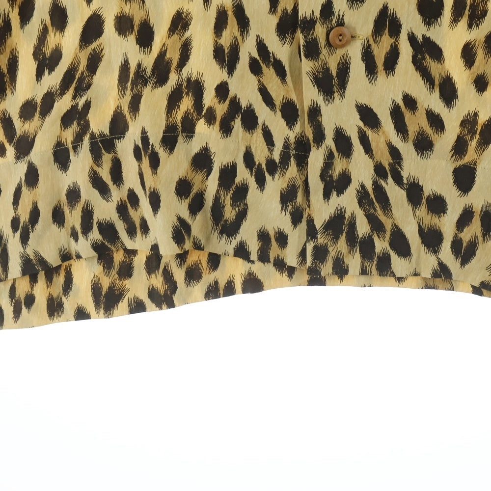 VISVIM(ヴィスヴィム) CABAN SHIRT S S LEOPARD Shirt シルク レオパード 半袖アロハシャツ ブラウン 0122205011018