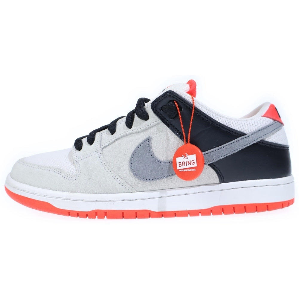 NIKE SB(ナイキエスビー) DUNK LOW PRO ISO INFRARED CD2563-004 ダンク プロ インフラレッド ローカットスニーカー グレー/レッド US8.5/26.5cm