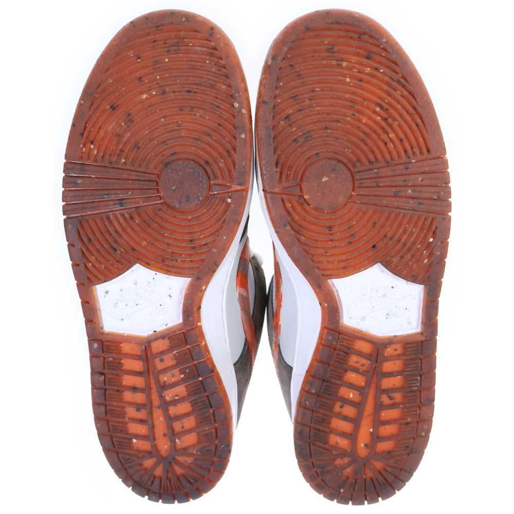 NIKE SB(ナイキエスビー) ×CRUSHED SKATE SHOP DUNK LOW QS DH7782-001 クラッシュドスケートショップ ダンク ローカットスニーカー ブラウン/グレー US8.5/26.5cm