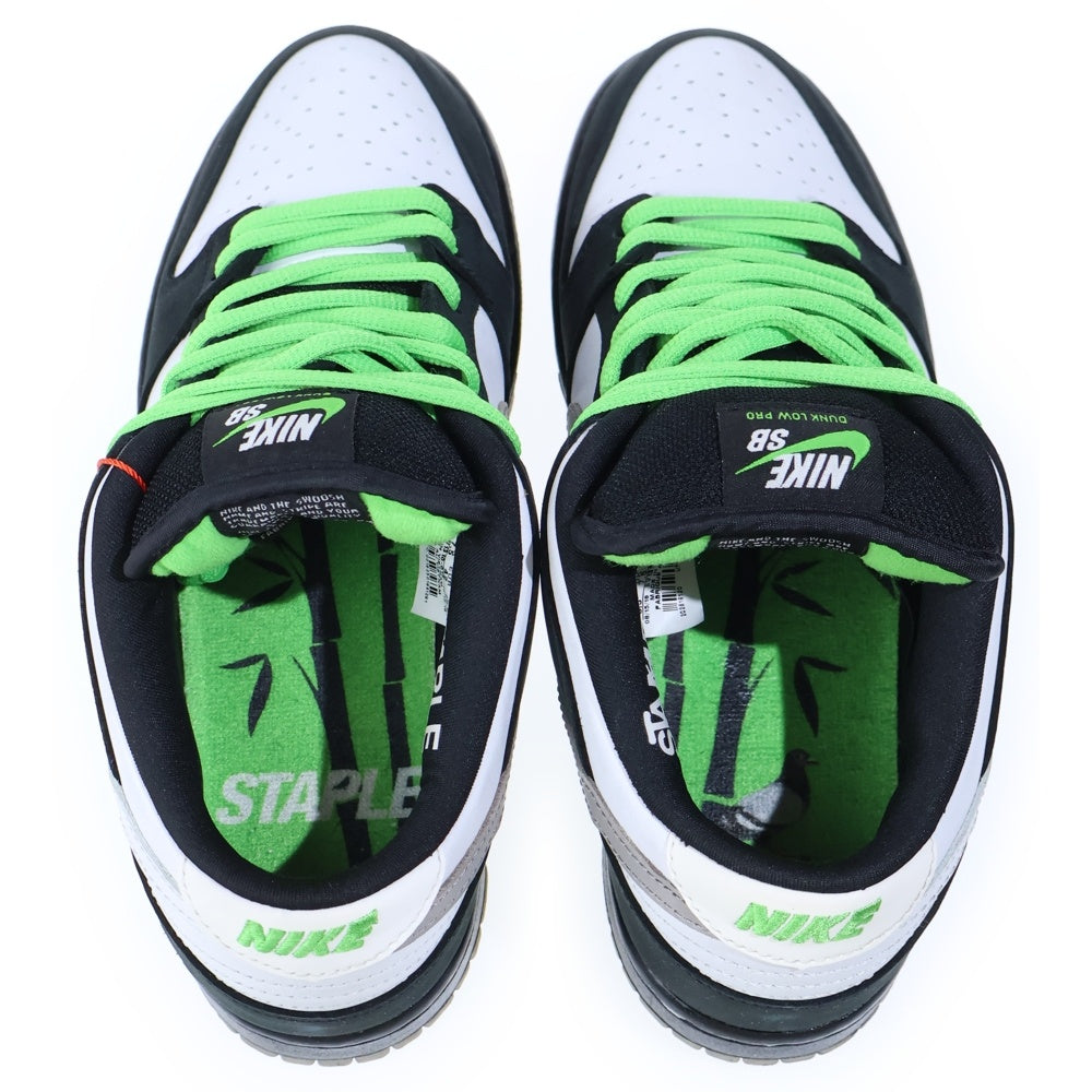NIKE SB(ナイキエスビー) ×STAPLE DUNK LOW PIGEON BLACK SPECIALBOX CHINA ONLY ステイプル ダンク パンダピジョン 中国限定 ローカットスニーカー US8.5/26.5m BV1310-013