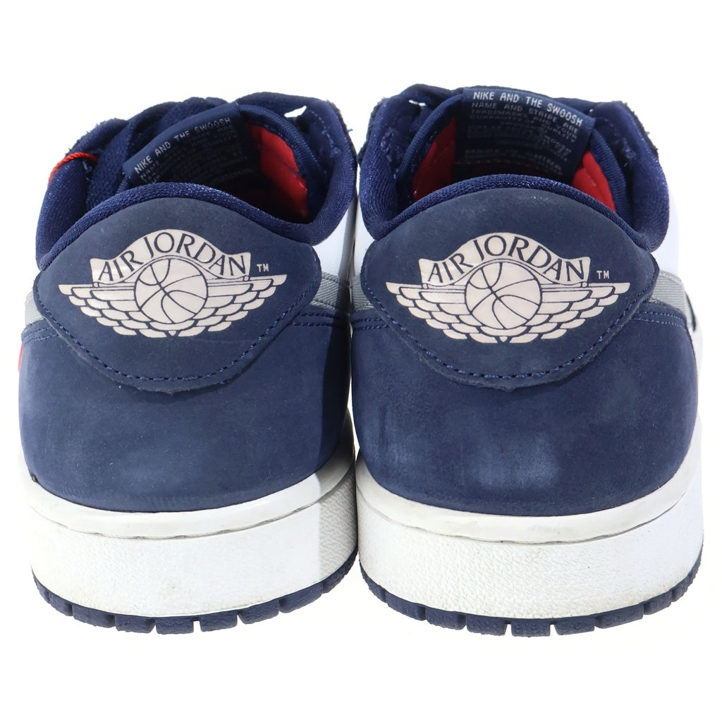 NIKE SB(ナイキエスビー) AIR JORDAN 1 LOW QS CJ7891-400 エアジョーダン1 クイックストライク ローカットスニーカー ホワイト/ネイビー US8.5/26.5cm