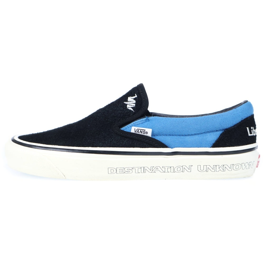 VANS(ヴァンズ) ×LIBERAIDERS CLASSIC SLIP-ON 98 DX VN0A3JEX7MN リベレイダース クラシックスリッポン98 ローカットスニーカー ブラック/ブルー US8.5/26.5cm