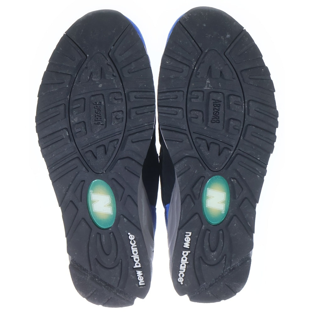 New Balance(ニューバランス) M990PL2 異素材切替 ローカットスニーカー USA製 ブルー/ブラック YS8.5/26.5cm