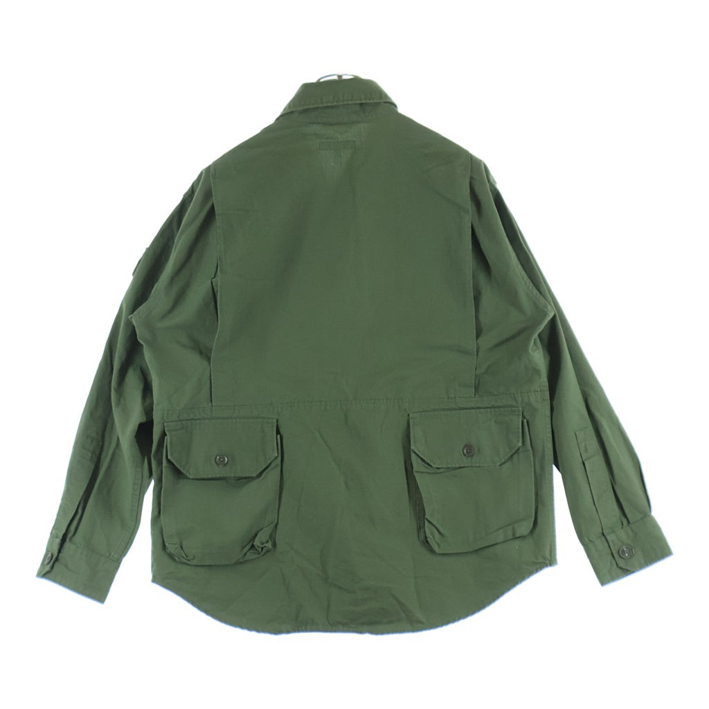 Engineered Garments(エンジニアド ガーメンツ) Explorer Shirt Jacket マルチポケット エクスプローラーシャツジャケット ミリタリー 長袖シャツ カーキ