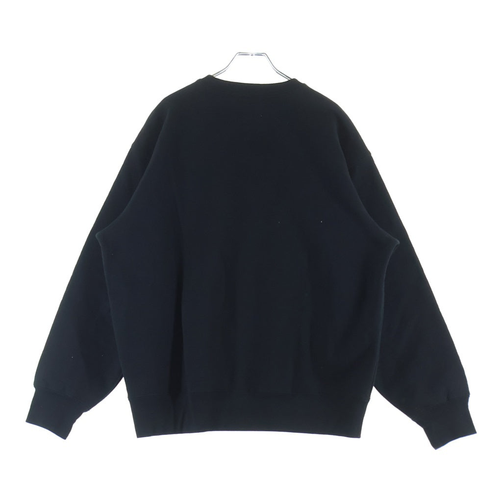 SUPREME(シュプリーム) 20AW ×Yohji Yamamoto Crewneck ヨウジヤマモト ロゴプリント クルーネック スウェットトレーナー ブラック