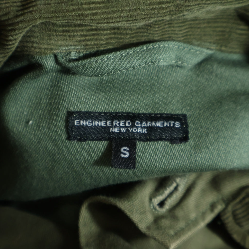 Engineered Garments(エンジニアド ガーメンツ) ×Beams Plus Camp Jacket ビームスプラス別注 マルチポケット クレイジーパターン シャツジャケット ミリタリー 長袖シャツ カーキ