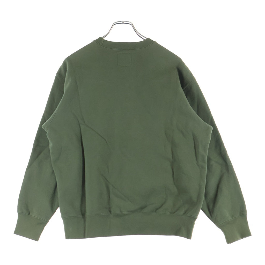 SUPREME(シュプリーム) 20AW ×Yohji Yamamoto Crewneck ヨウジヤマモト ロゴプリント クルーネック スウェットトレーナー カーキ