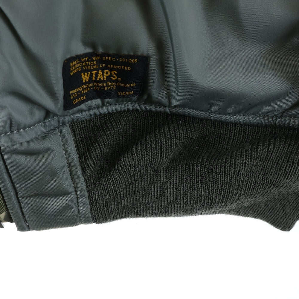 WTAPS(ダブルタップス) 14AW MA-1 ナイロン フライトジャケット カーキ 142GWDT-JKM04