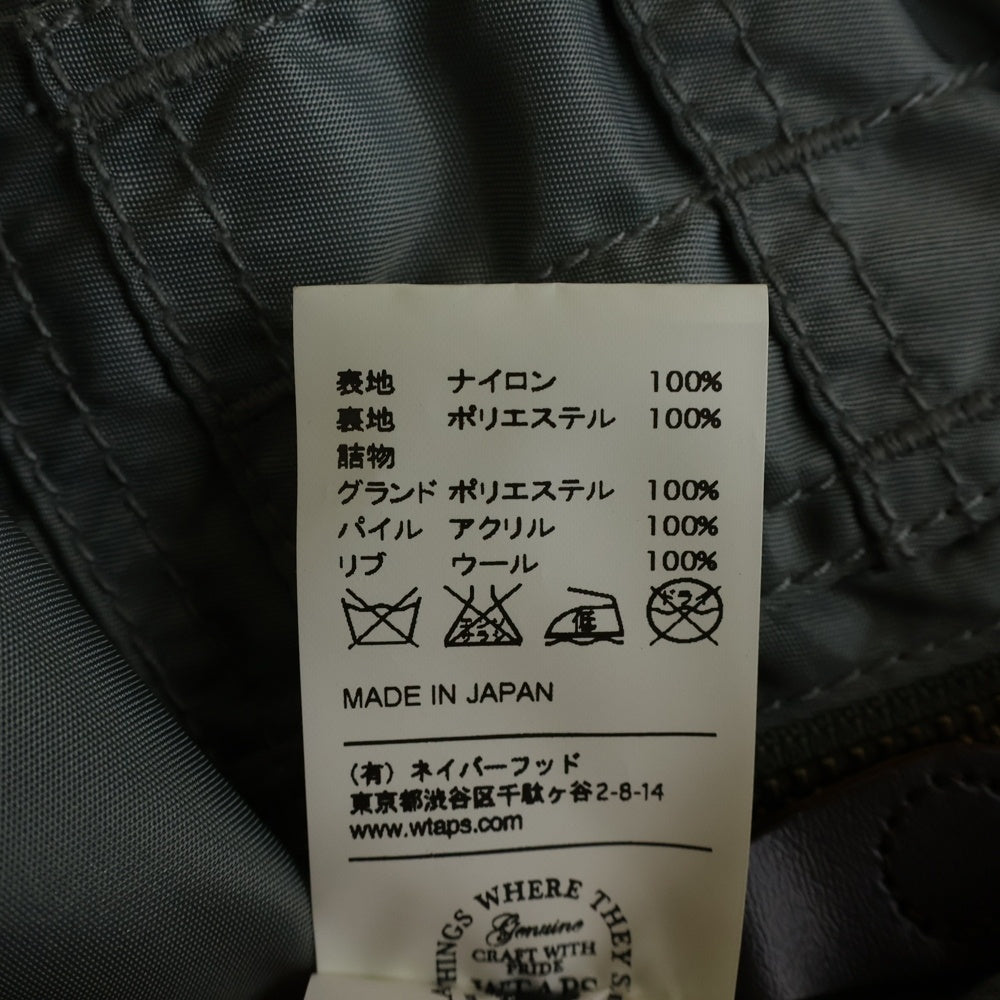 WTAPS(ダブルタップス) 14AW MA-1 ナイロン フライトジャケット カーキ 142GWDT-JKM04