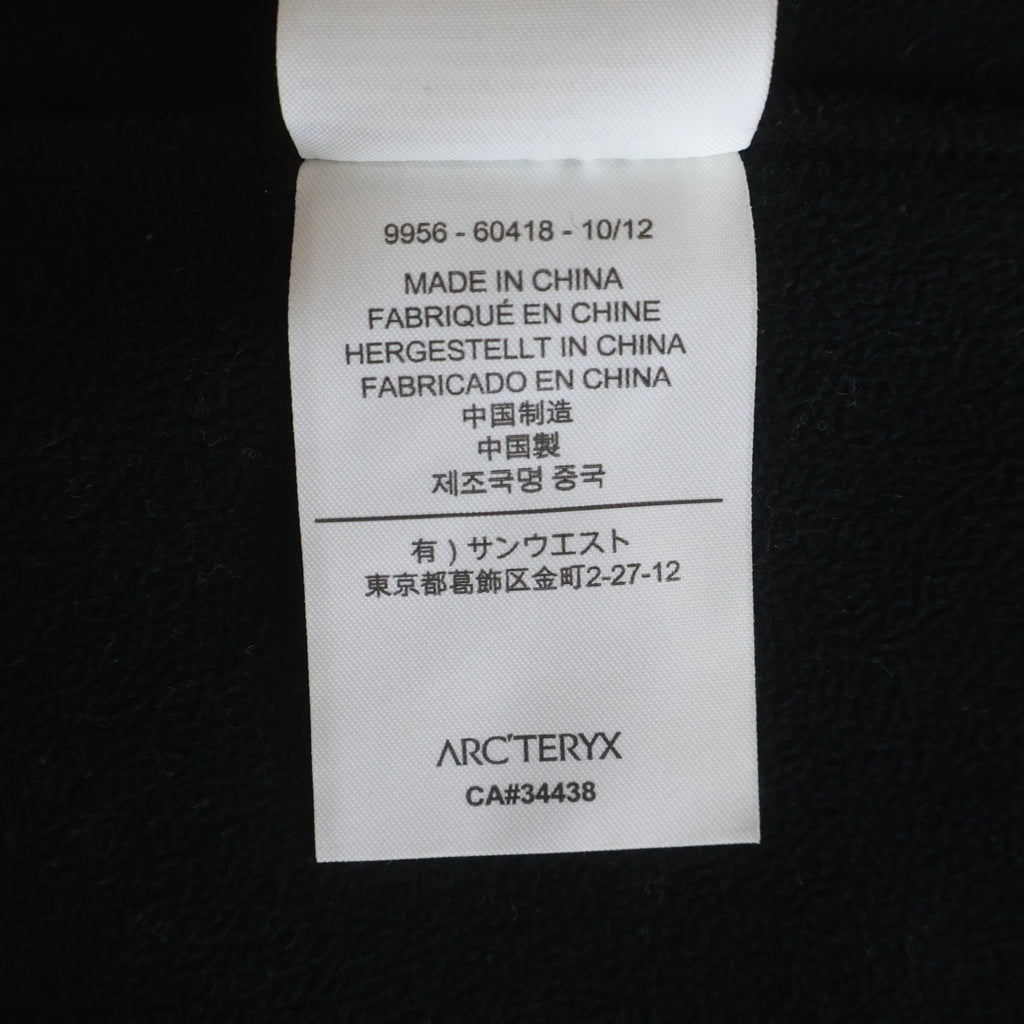 ARC'TERYX(アークテリクス) BWH GAMMA AR JACKET 企業ロゴ刺繍 ガンマ ナイロン ジャケット ブラック 9956-60418