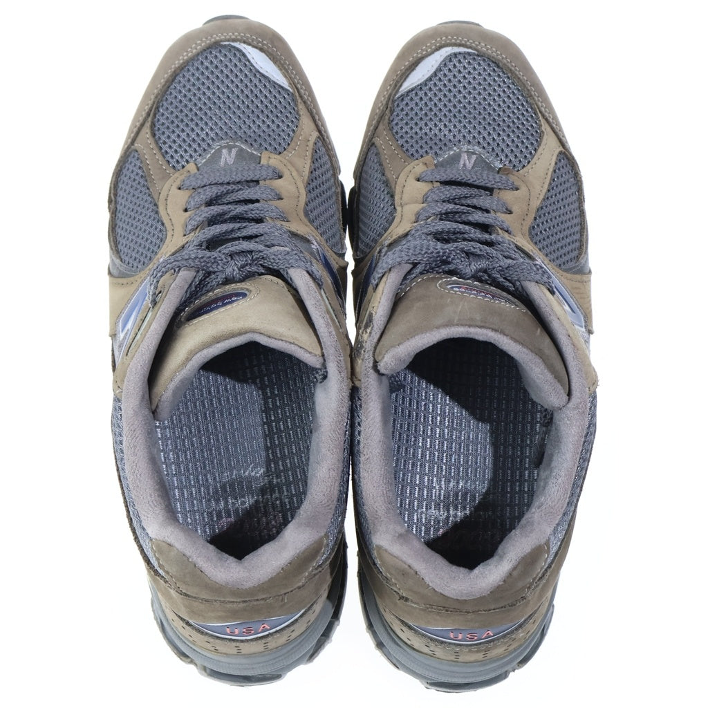 New Balance(ニューバランス) MR2002CU USA製 メッシュ ローカットスニーカー グレー US8/26cm