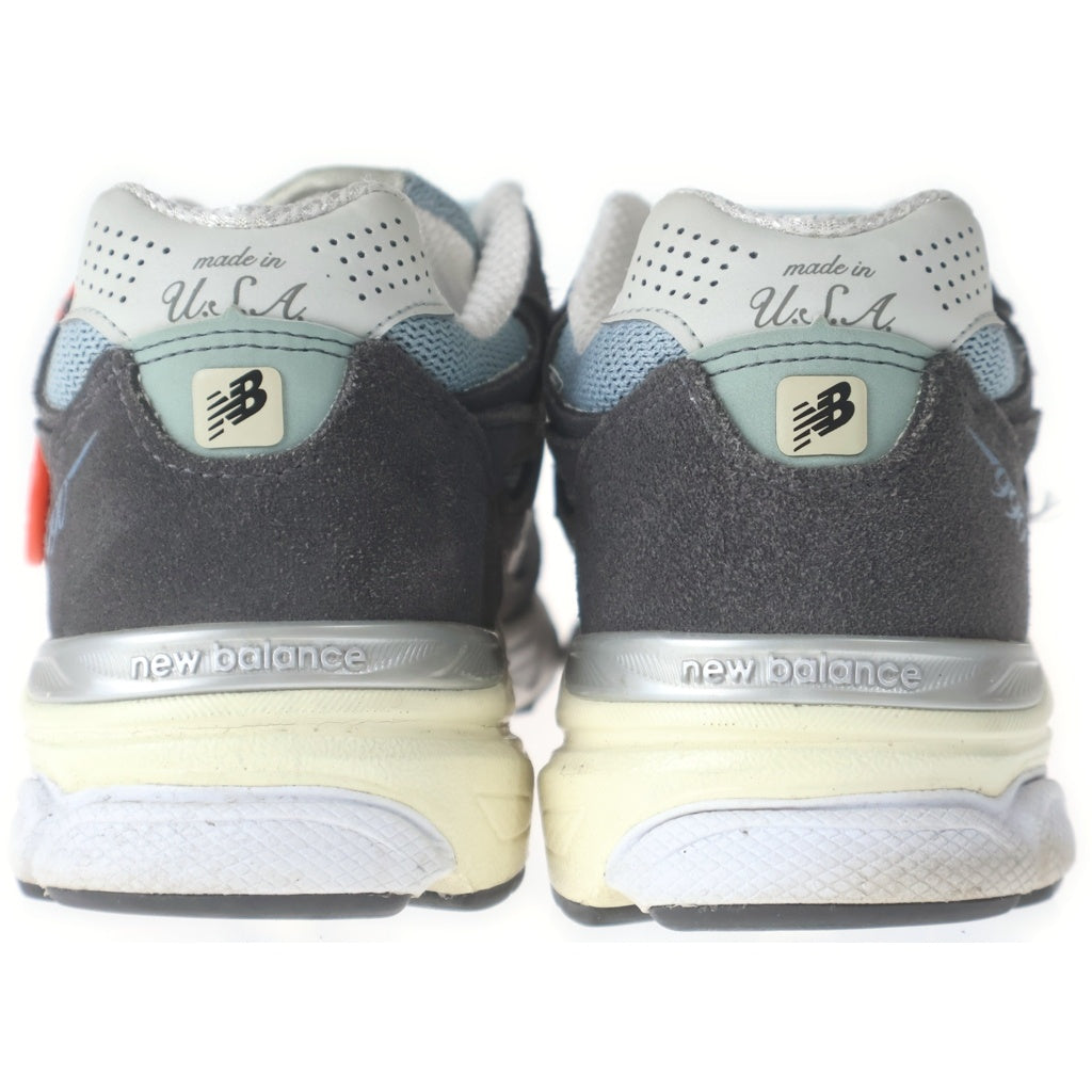 New Balance(ニューバランス) M990KS3 ×KITH 990V3 キス メッシュ スウェードレザー ローカットスニーカー グレー/ブルー US8/26cm