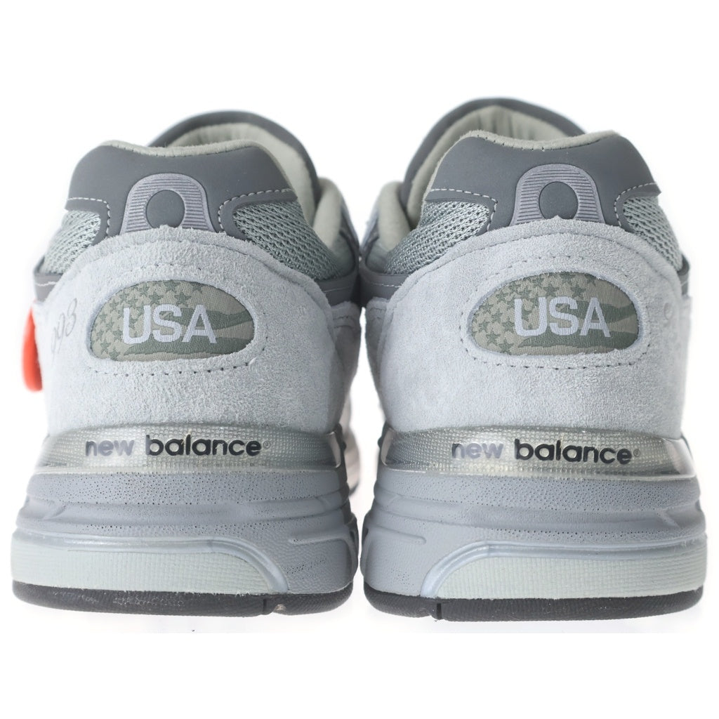 New Balance(ニューバランス) MR993GL 993 スエードレザー メッシュ ローカットスニーカー グレー US8/26cm