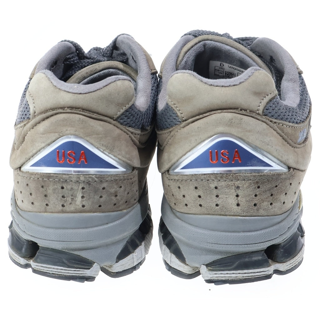New Balance(ニューバランス) MR2002CU USA製 メッシュ ローカットスニーカー グレー US8.5/26.5cm