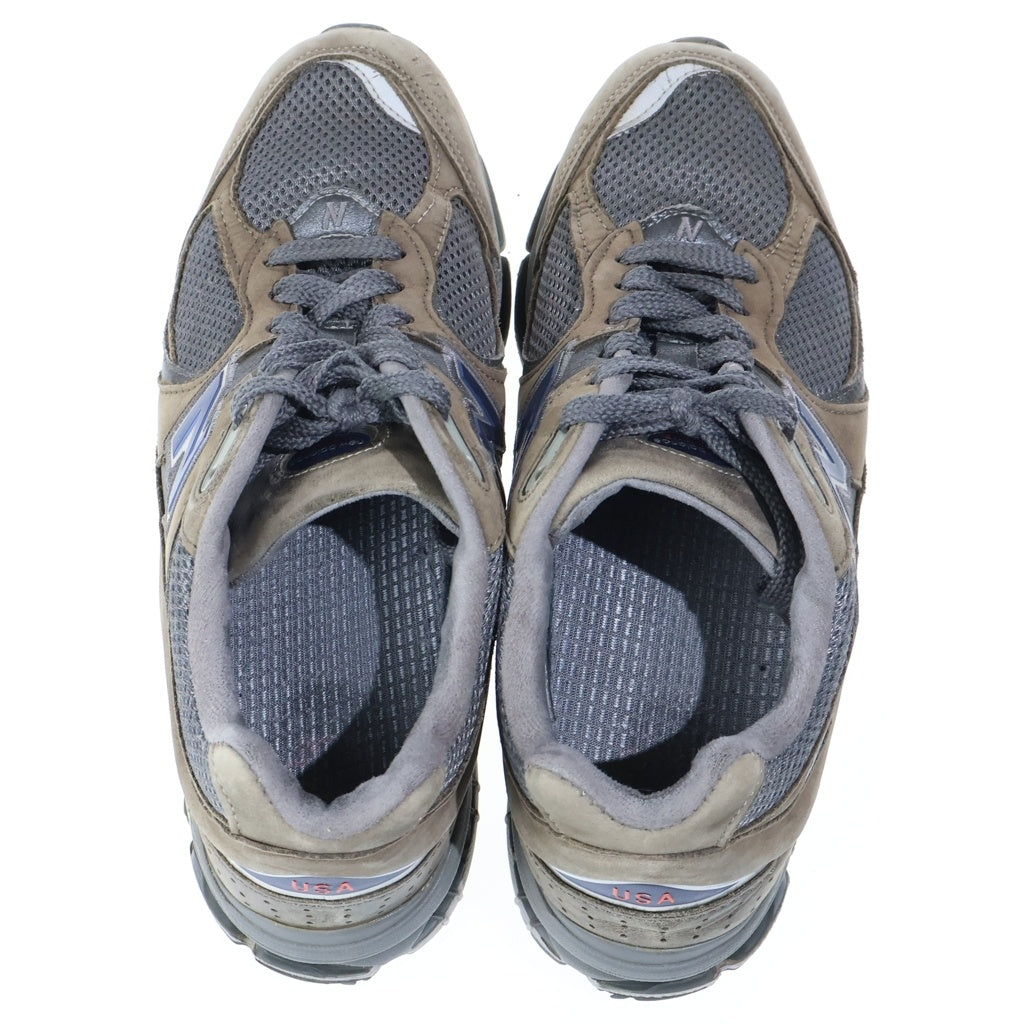 New Balance(ニューバランス) MR2002CU USA製 メッシュ ローカットスニーカー グレー US8.5/26.5cm