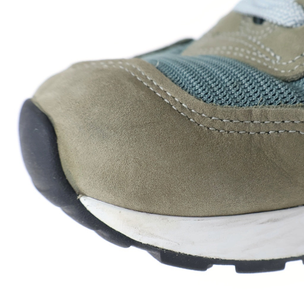 New Balance(ニューバランス) M1300JP3 ヌバックレザー メッシュ ローカットスニーカー グレー/ブルー US7/25cm