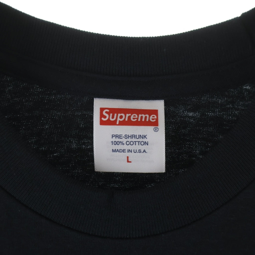 SUPREME(シュプリーム) 23AW Gotham Tee ゴッサム クルーネック 半袖Tシャツカットソー ブラック