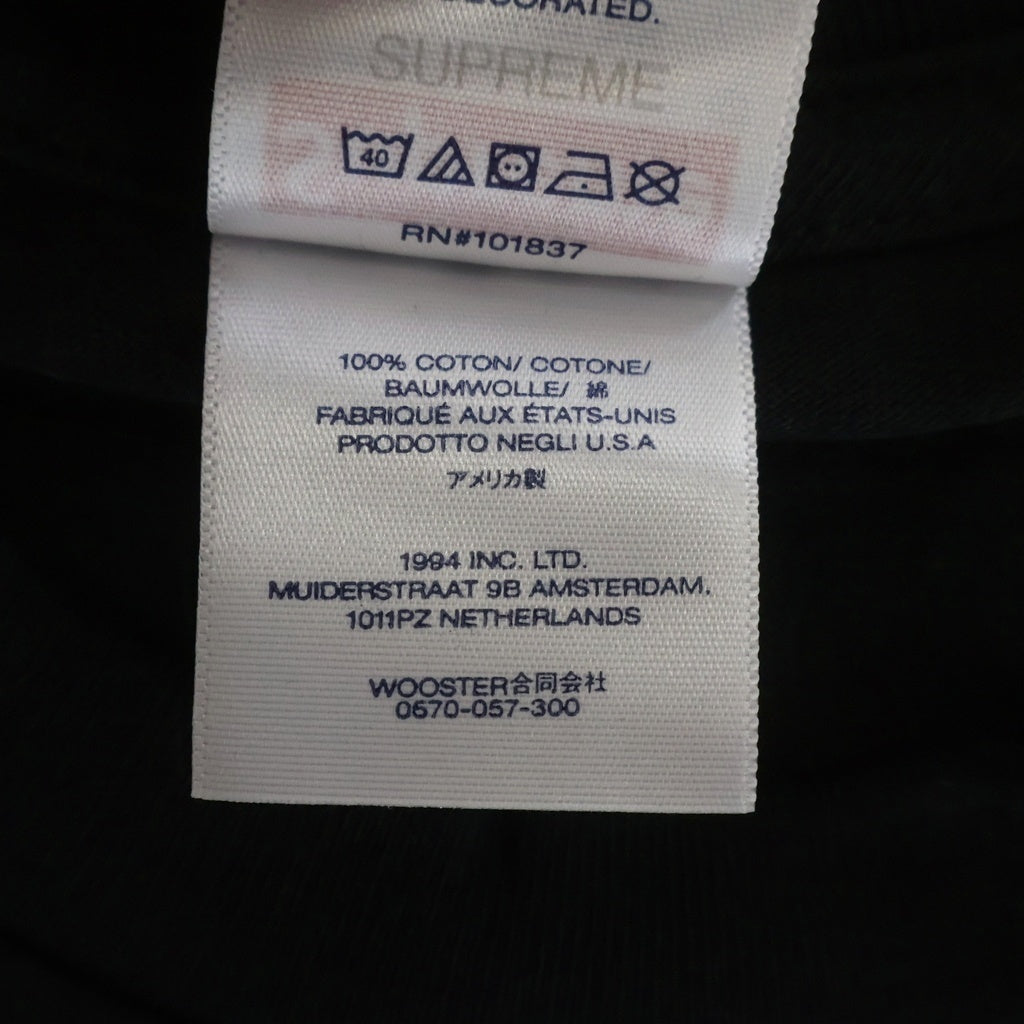 SUPREME(シュプリーム) 23AW Gotham Tee ゴッサム クルーネック 半袖Tシャツカットソー ブラック